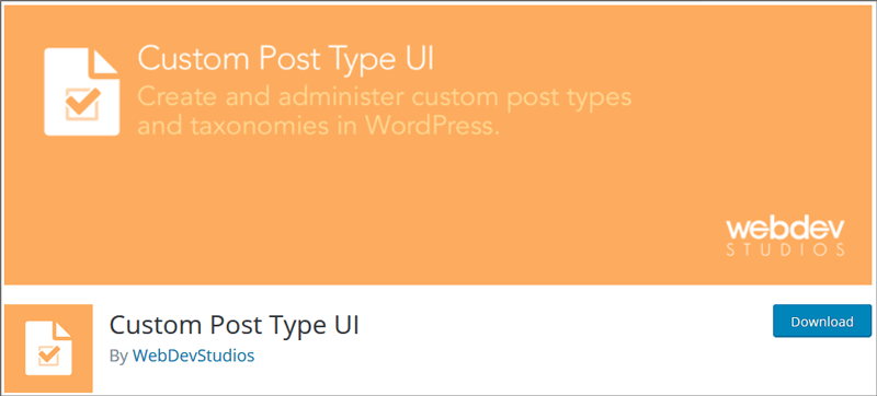 Custom Post Type UI