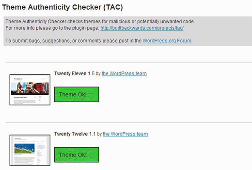 Theme Authenticity Checker