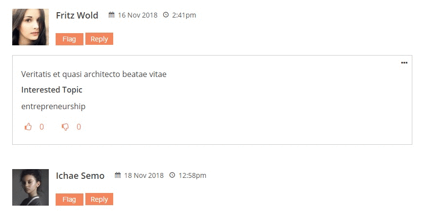 ویرایش نظر در افزونه طراحی دیدگاه وردپرس WP Comment Designer
