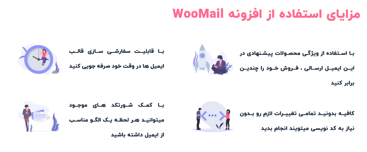 مزایای WooMail