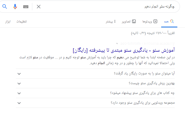 اسکیمای سوالات متداول
