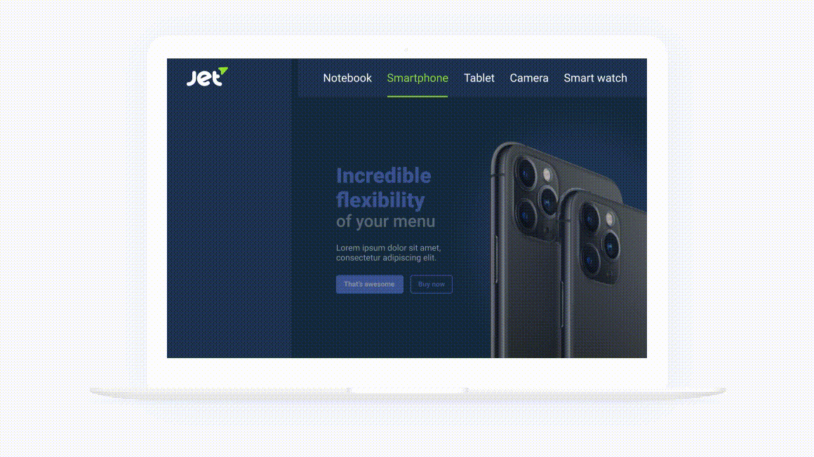 افزودنی jet menu