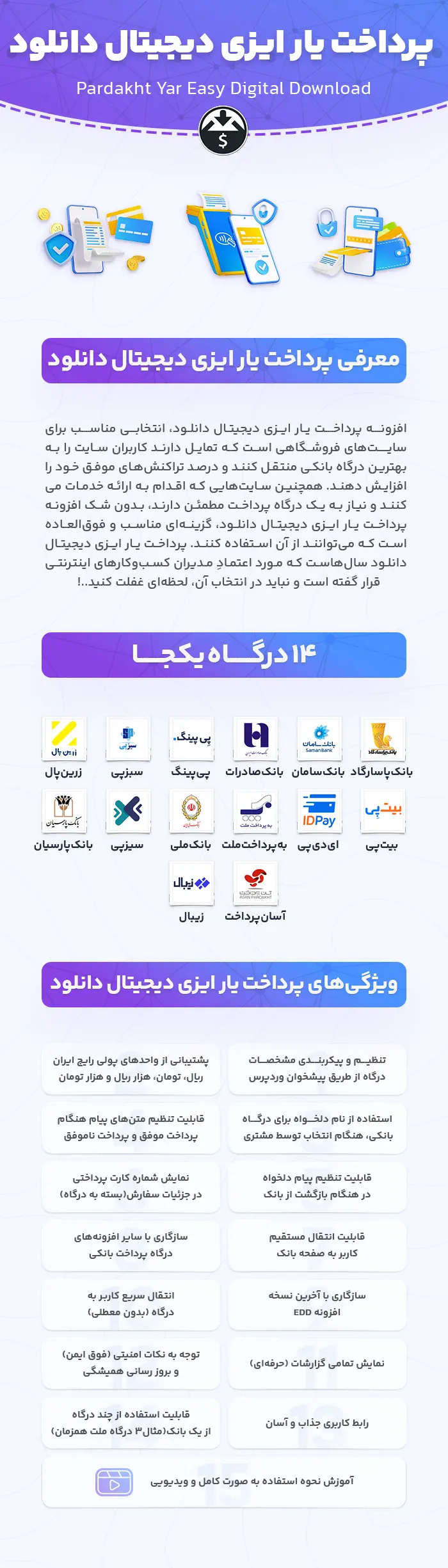 افزونه درگاه پرداخت EDD